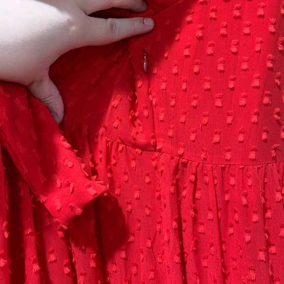 DJ Maxi Length Red Dress - Picture 3 of 6